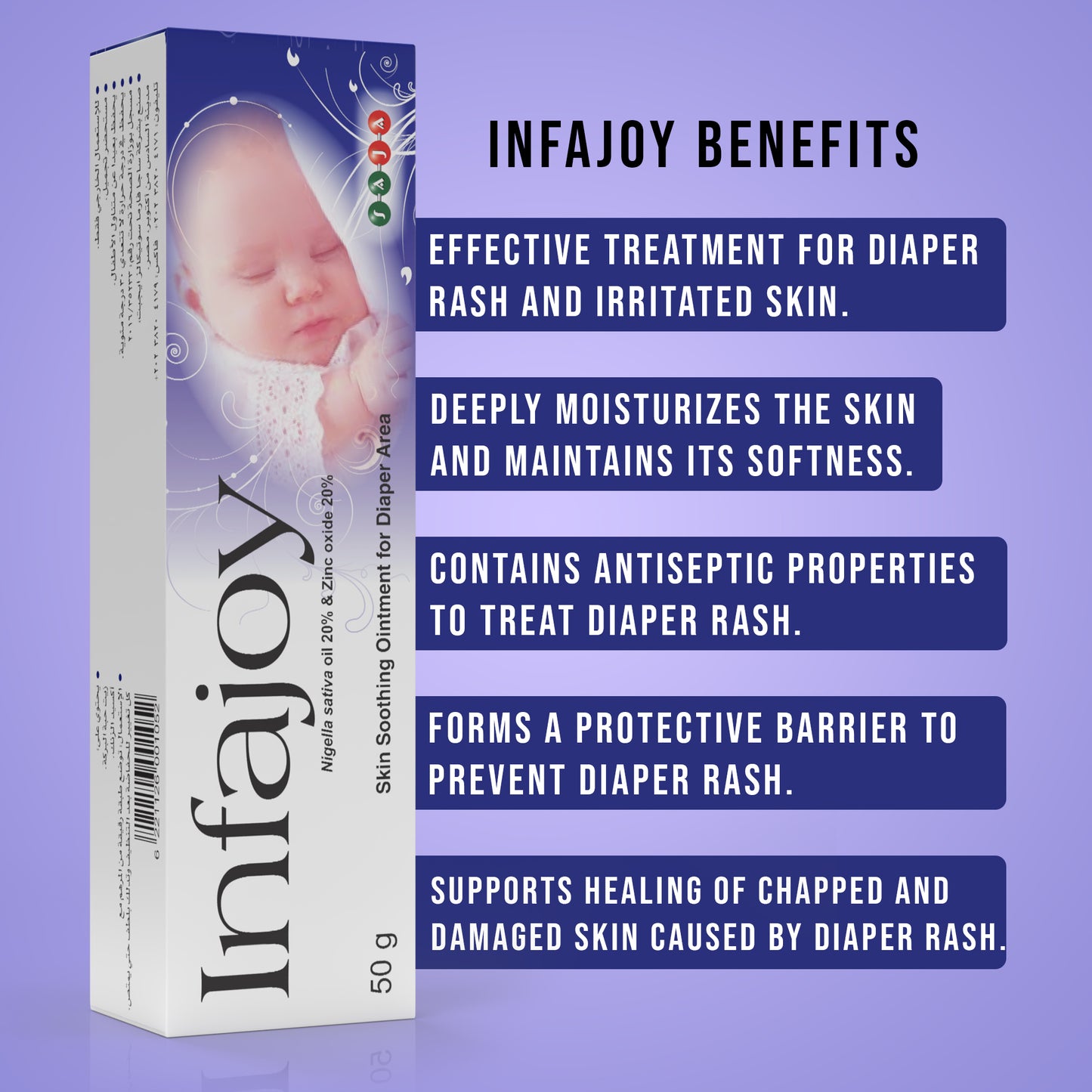 Buy 1 Get 1 Free – INFAJOY® Duo Pack - SKIN OINT FOR DIAPER AREA |  50GM