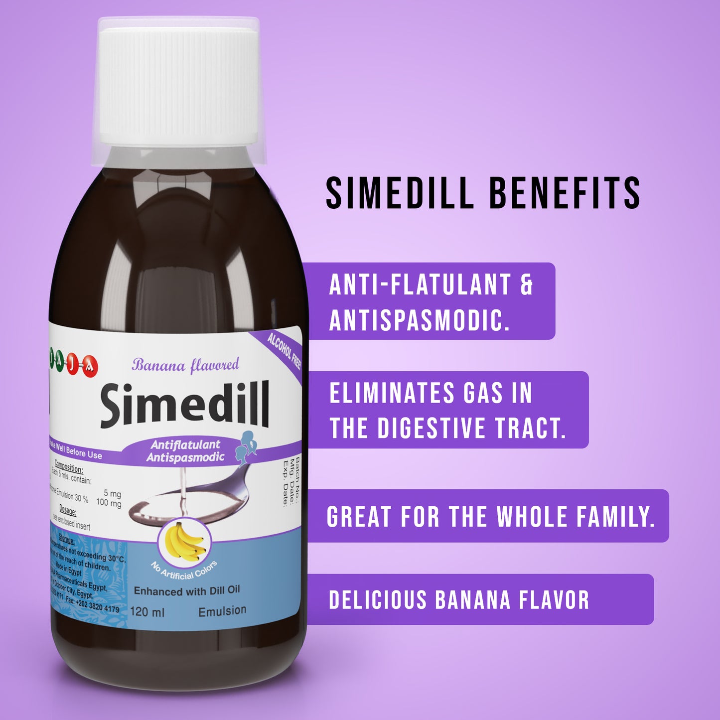 Simedill® - Anti-flatulant & Antispasmodic   Syrup |120 Ml